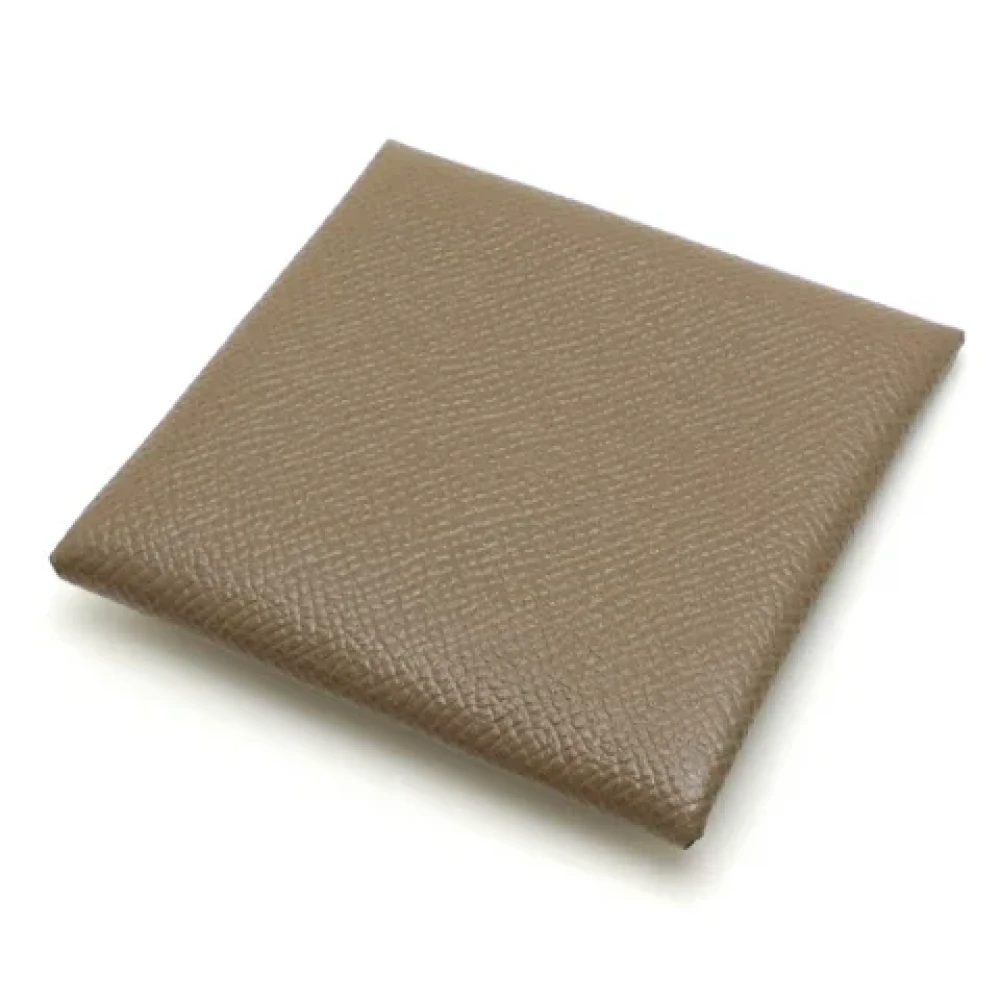 Hermès Vintage Pre-owned Leather wallets Gray Dames