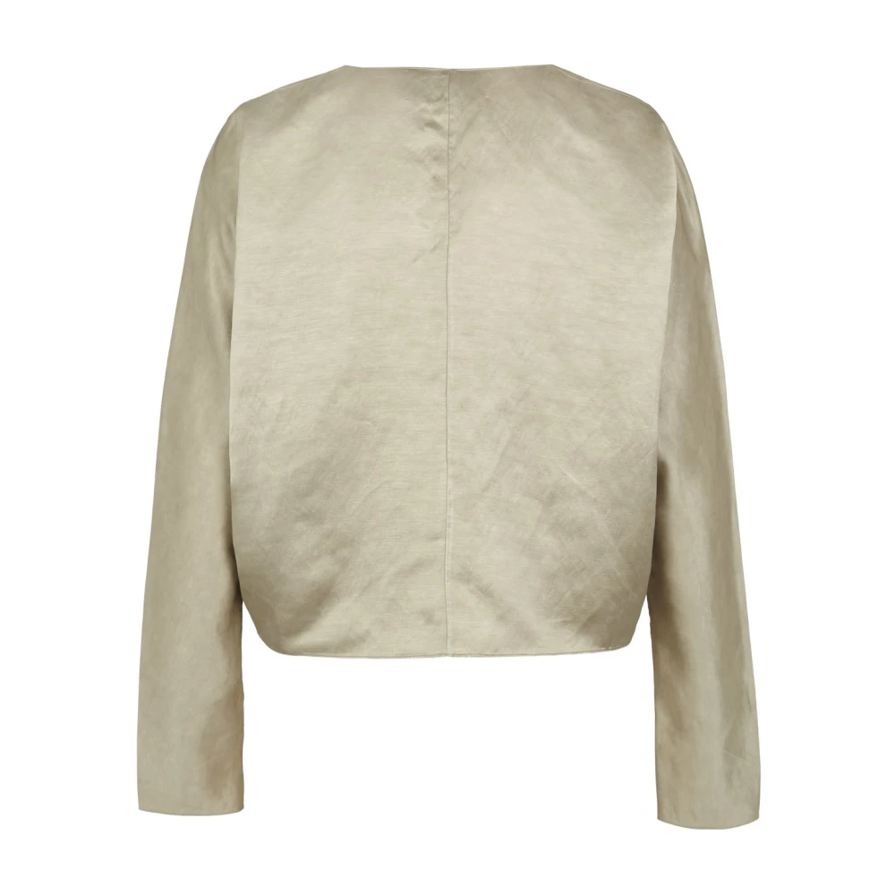 Cortana Vrede korte jas parelmoer Beige Dames