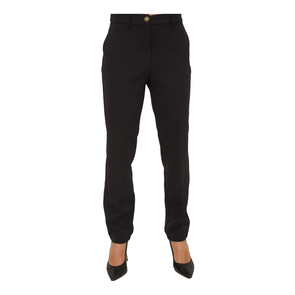 Nenette Women's Black Chinos, S, New York Cady Nero Trousers