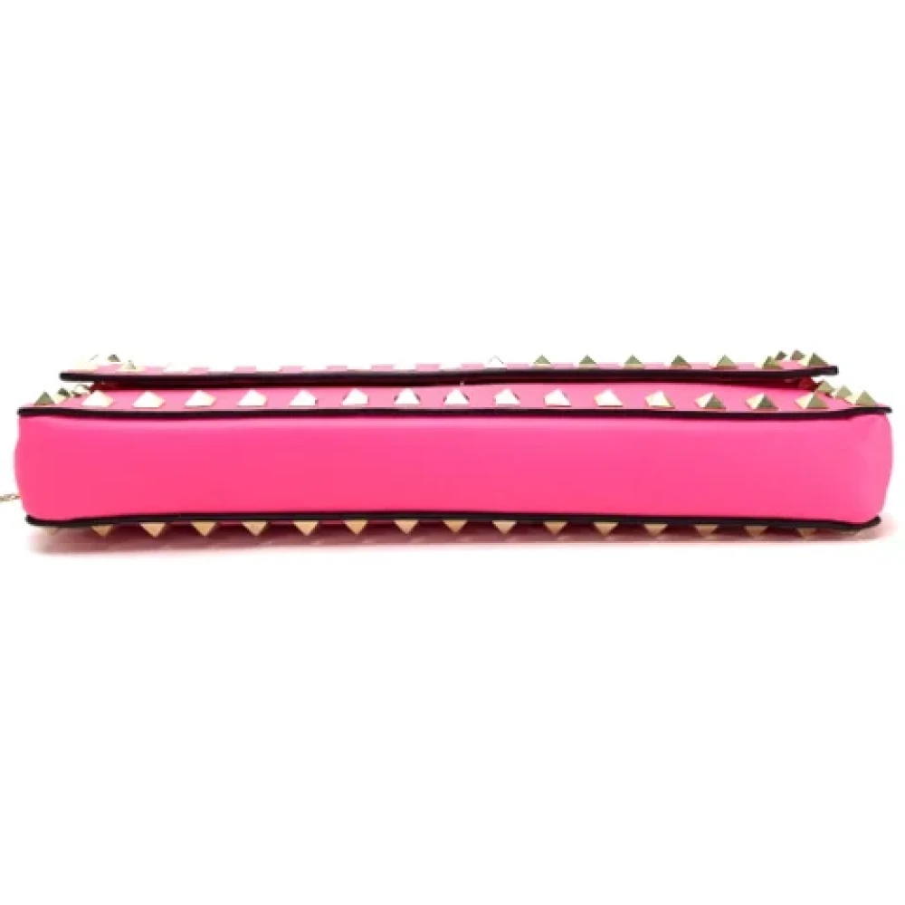Valentino Vintage Pre-owned Leather clutches Pink Dames