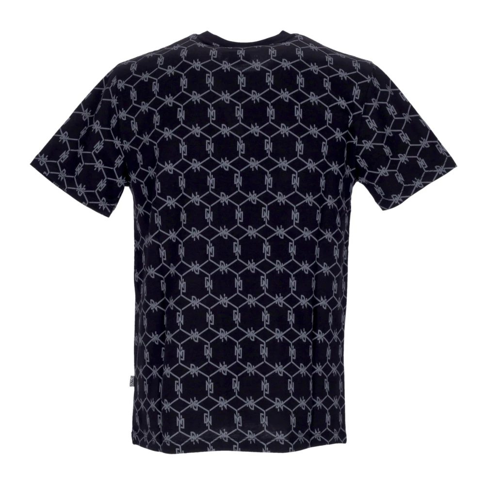 Dolly Noire Monogram Zwart T-shirt Korte Mouw Katoen Black Heren