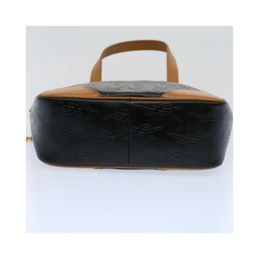 Yves Saint Laurent Vintage Pre-owned Canvas handbags Black Dames