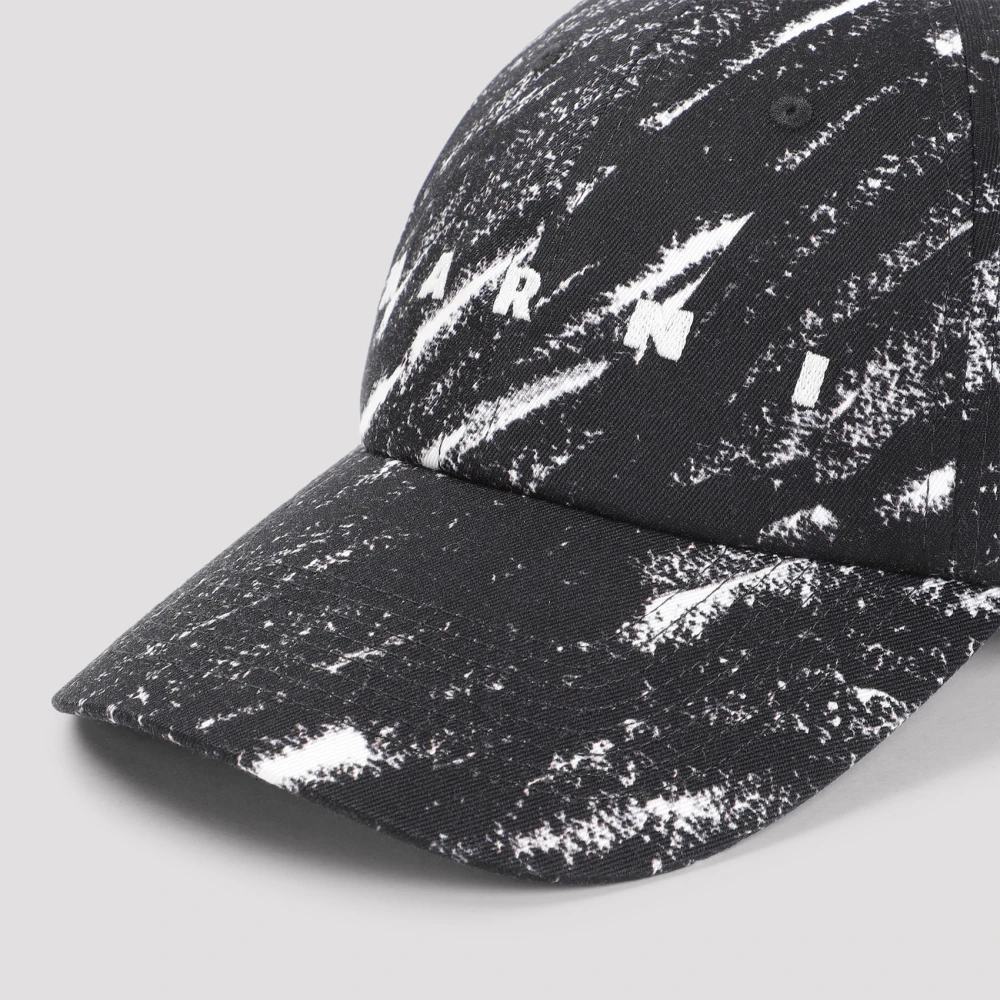 Marni Zwarte Crn99 Hoeden voor Mannen Black Heren