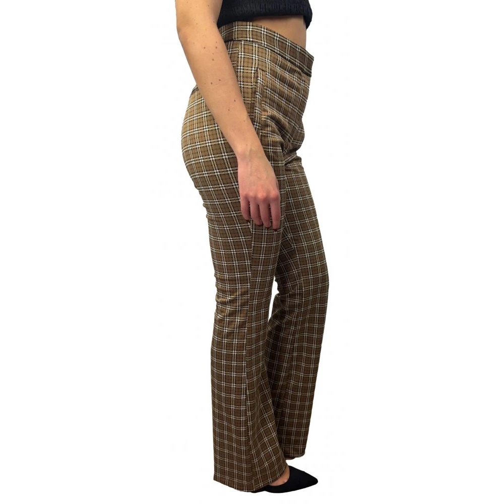 Dixie Elegante rekbare polyesterbroek Multicolor Dames