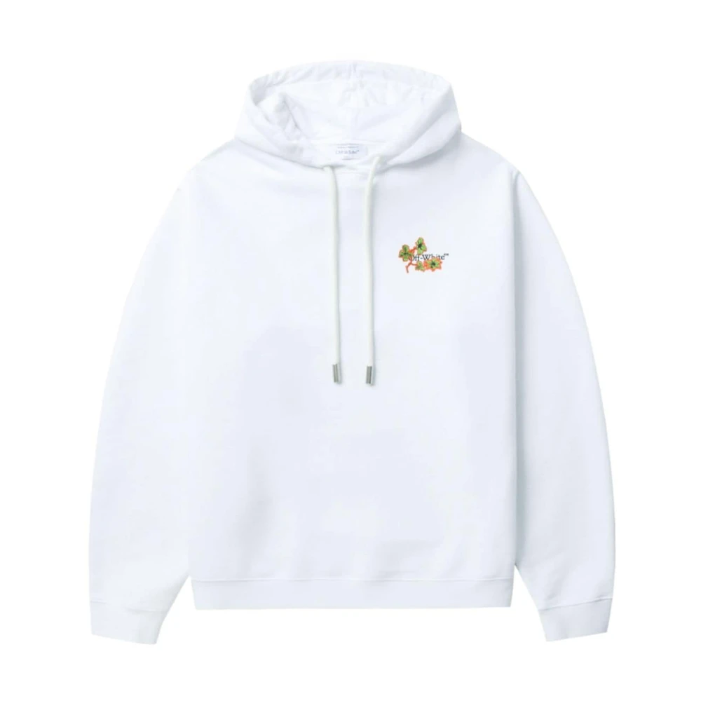 Off White Witte Sweater met Logoprint White Dames