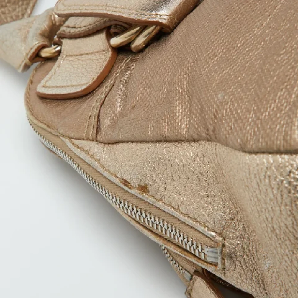 Chloé Pre-owned Leather handbags Yellow Dames