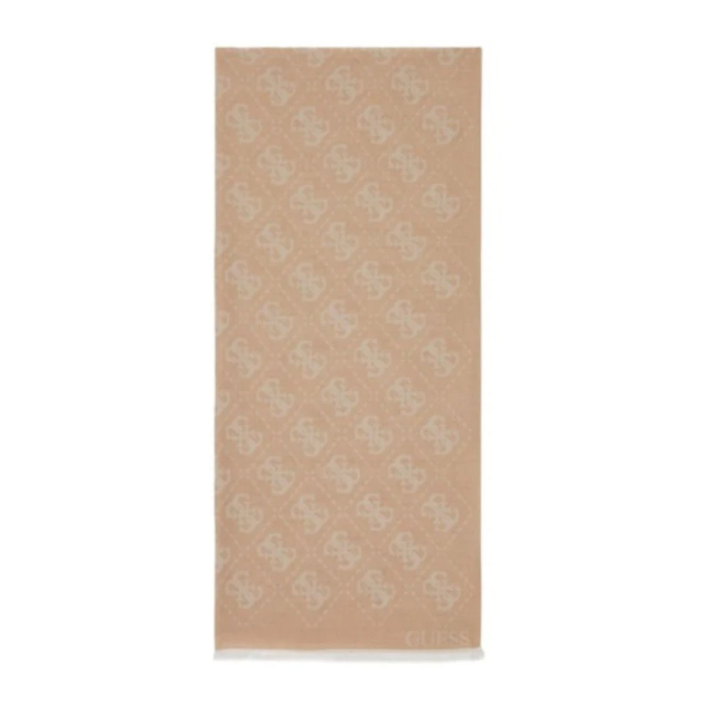 Guess Dames Logo Sjaal Beige Dames
