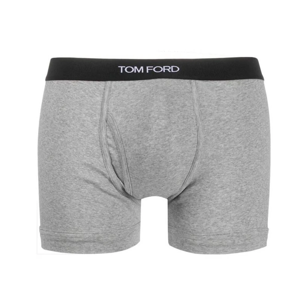Tom Ford Boxershorts met Logo Tailleband (Set van Twee) Gray Heren
