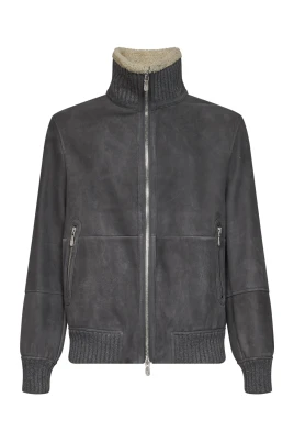 Curly Shearling Bomberjacka