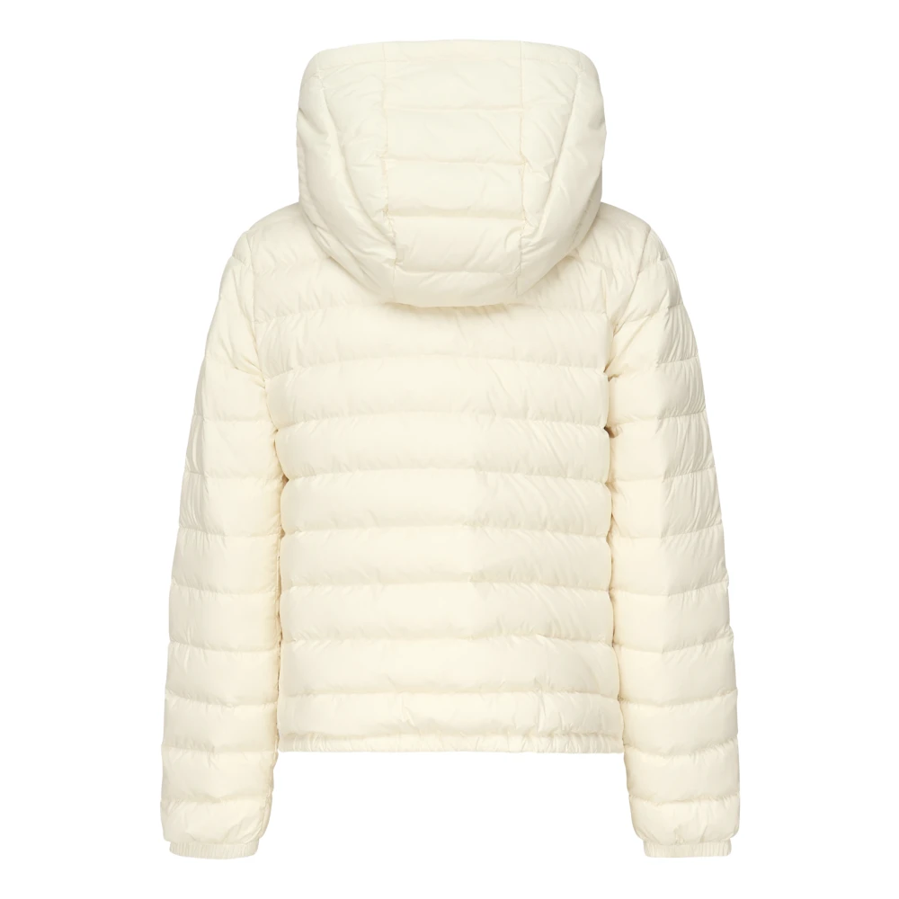 Moncler Witte Gewatteerde Hoodiejas White Dames