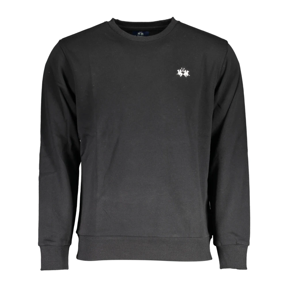 La Martina Men's Black Sweatshirt Without Zip - Sweatshirts - Xl - Sweatshirts & Hoodies