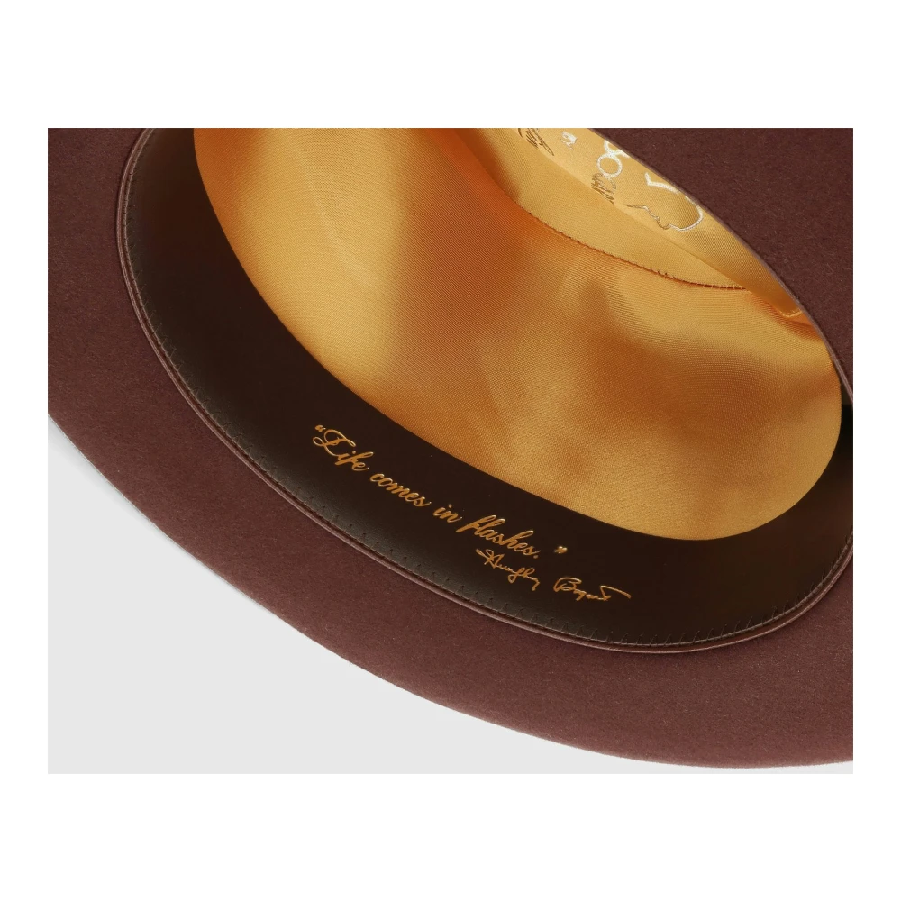 Borsalino Klassieke Fedora Hat Cut 7 Brown Heren