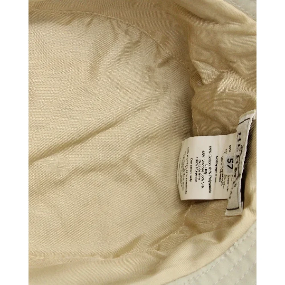 Hermès Vintage Pre-owned Polyester hats Beige Dames