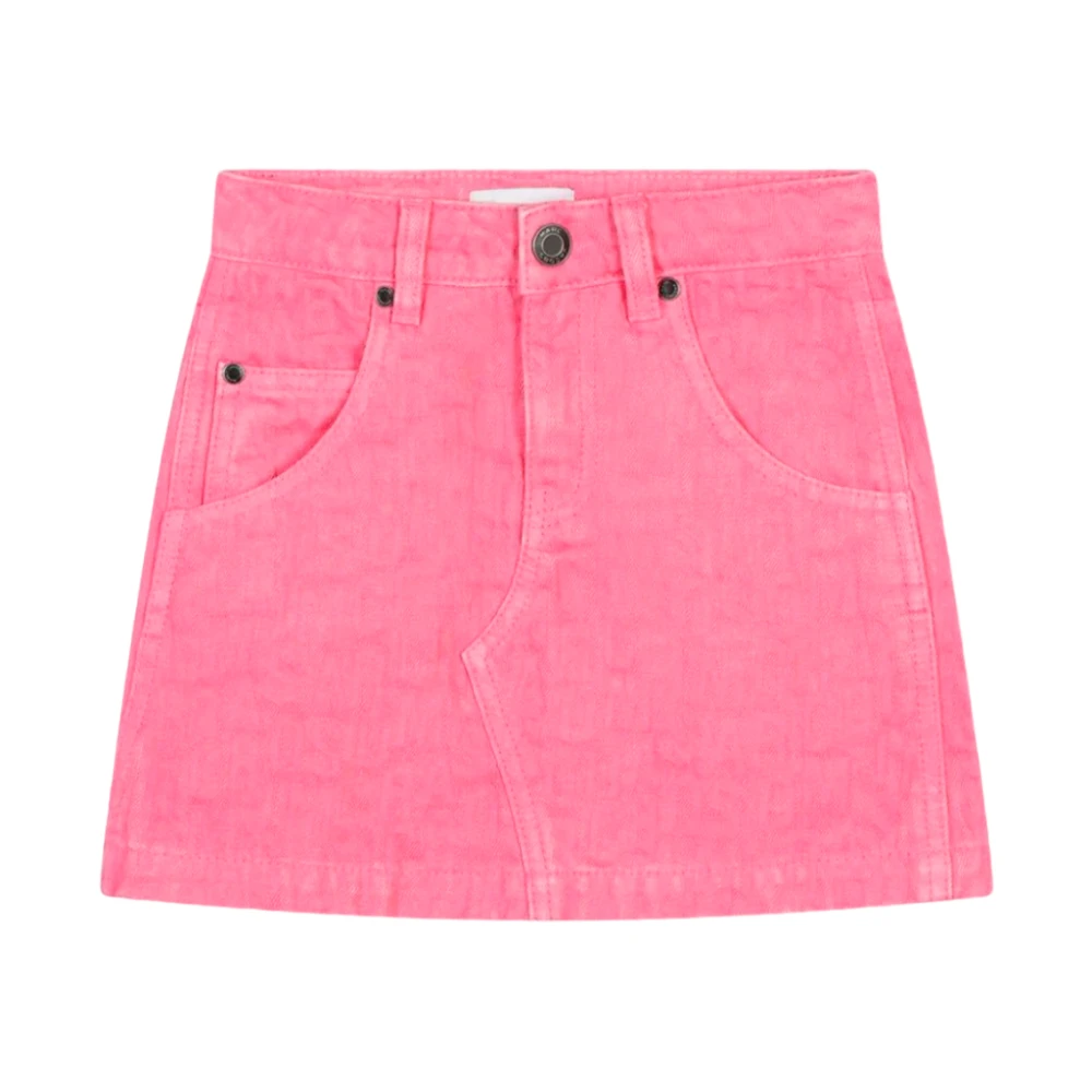 Marc Jacobs Denim rak kjol med fickor Pink, Flicka