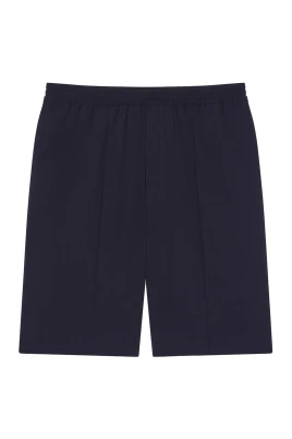 Blå shorts med -emblem
