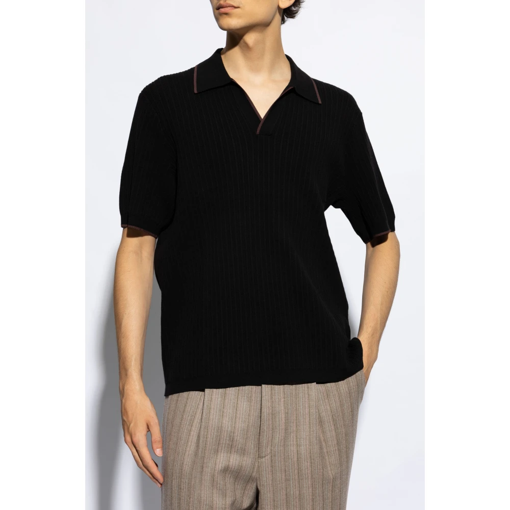 Rag & Bone Polo `Johnny` Black Heren