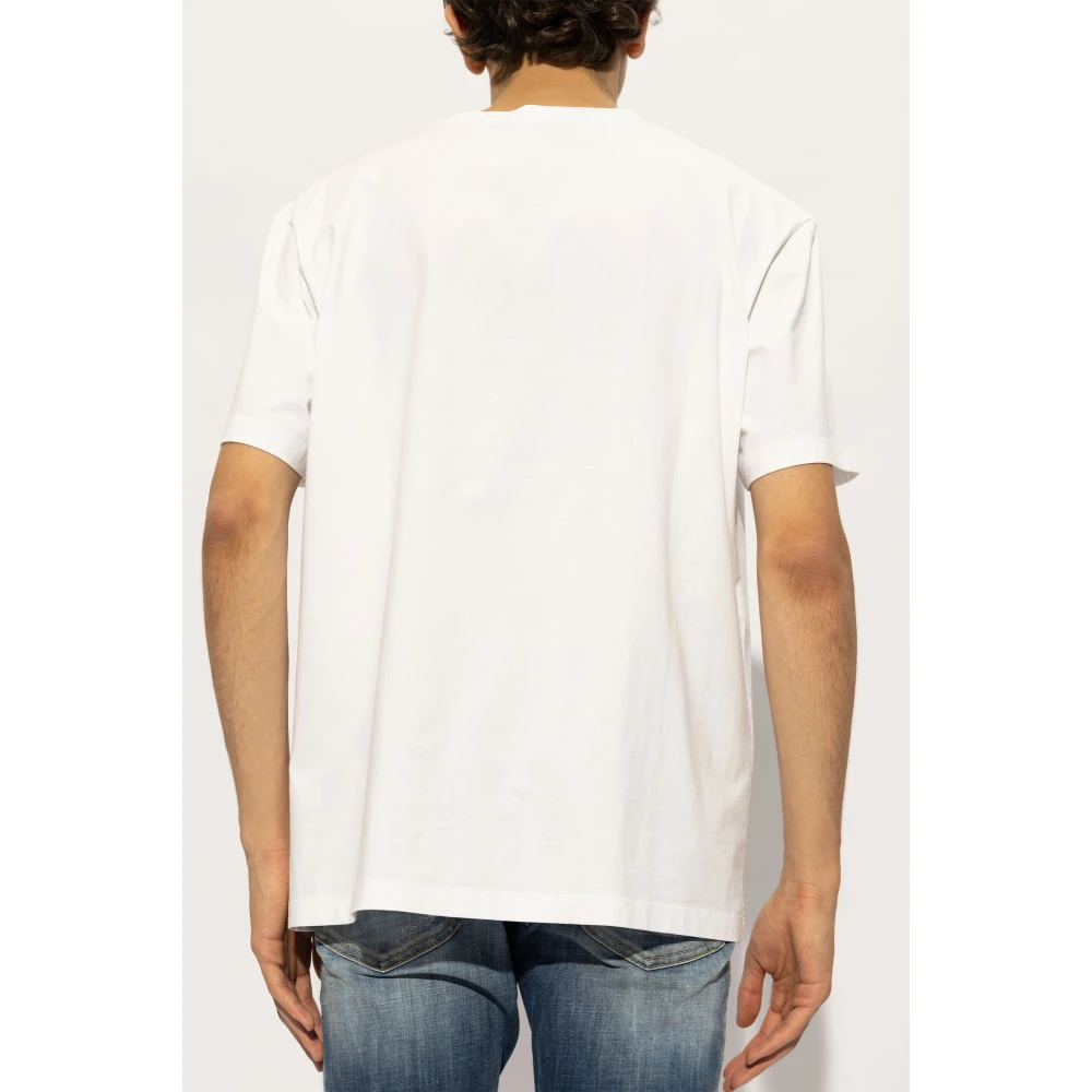 Dsquared2 T-shirt met logo White Heren