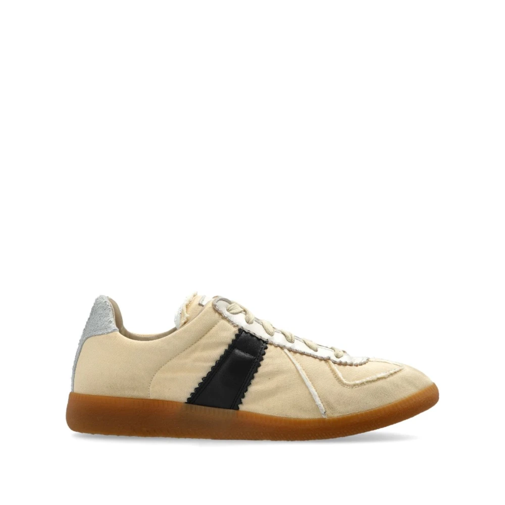 Maison Margiela Women's Beige Sneakers, 4 Uk, Replica Trainers