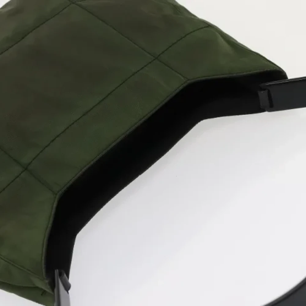 Prada Vintage Pre-owned Nylon prada-bags Green Dames