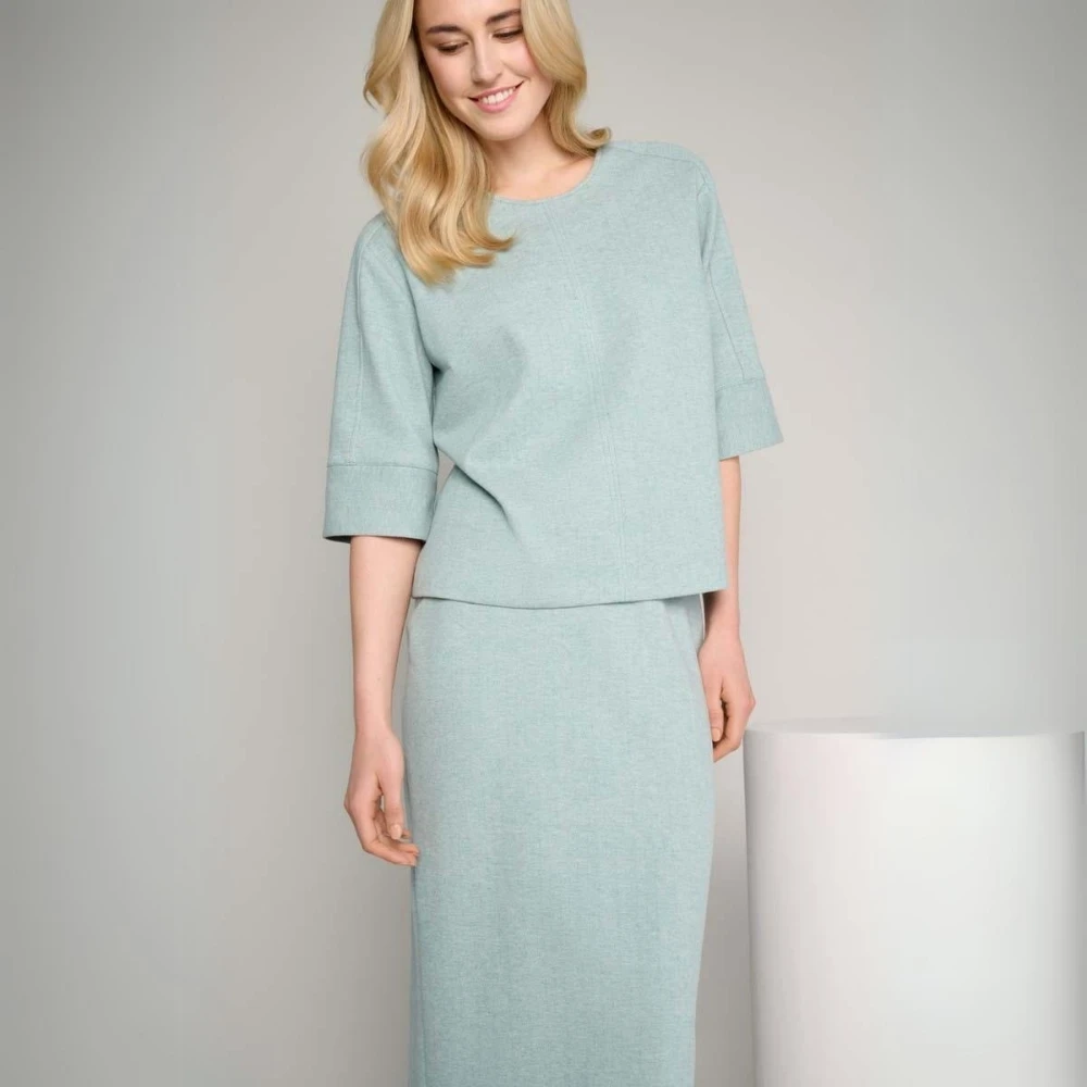 Marie Méro Mintgroene Kokerrok Green Dames