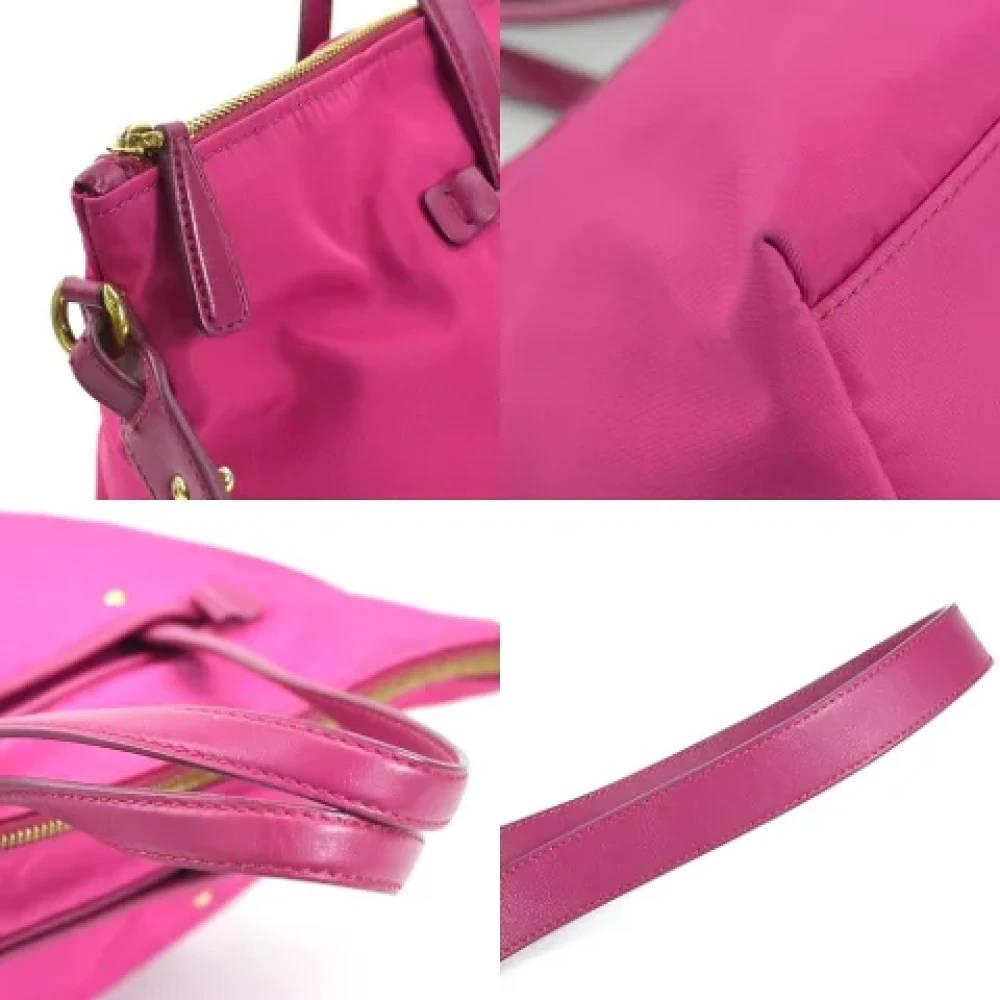 Salvatore Ferragamo Pre-owned Fabric handbags Pink Dames