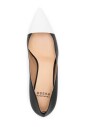 white-black-leather-pumps