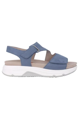Blå rullande sandal för kvinnor
