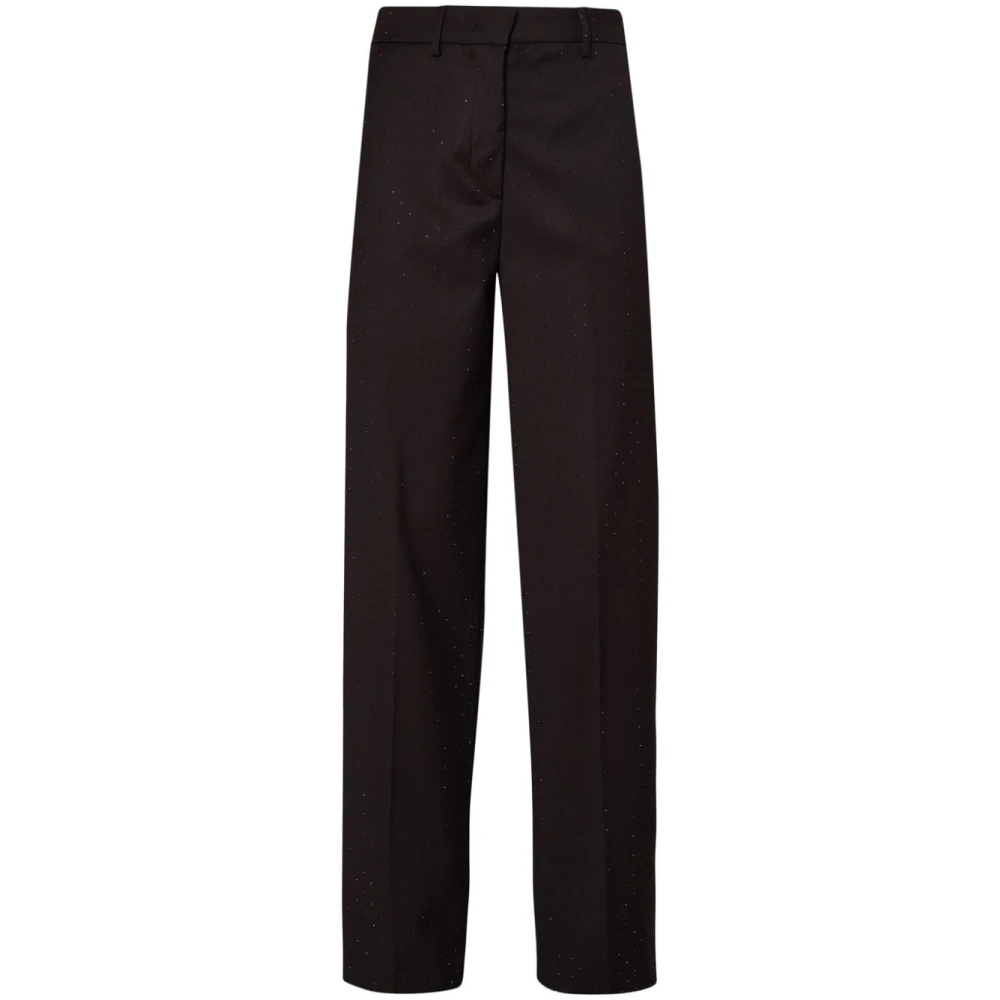 Liu Jo Zwarte Broek Met Rechte Pijpen Black Dames