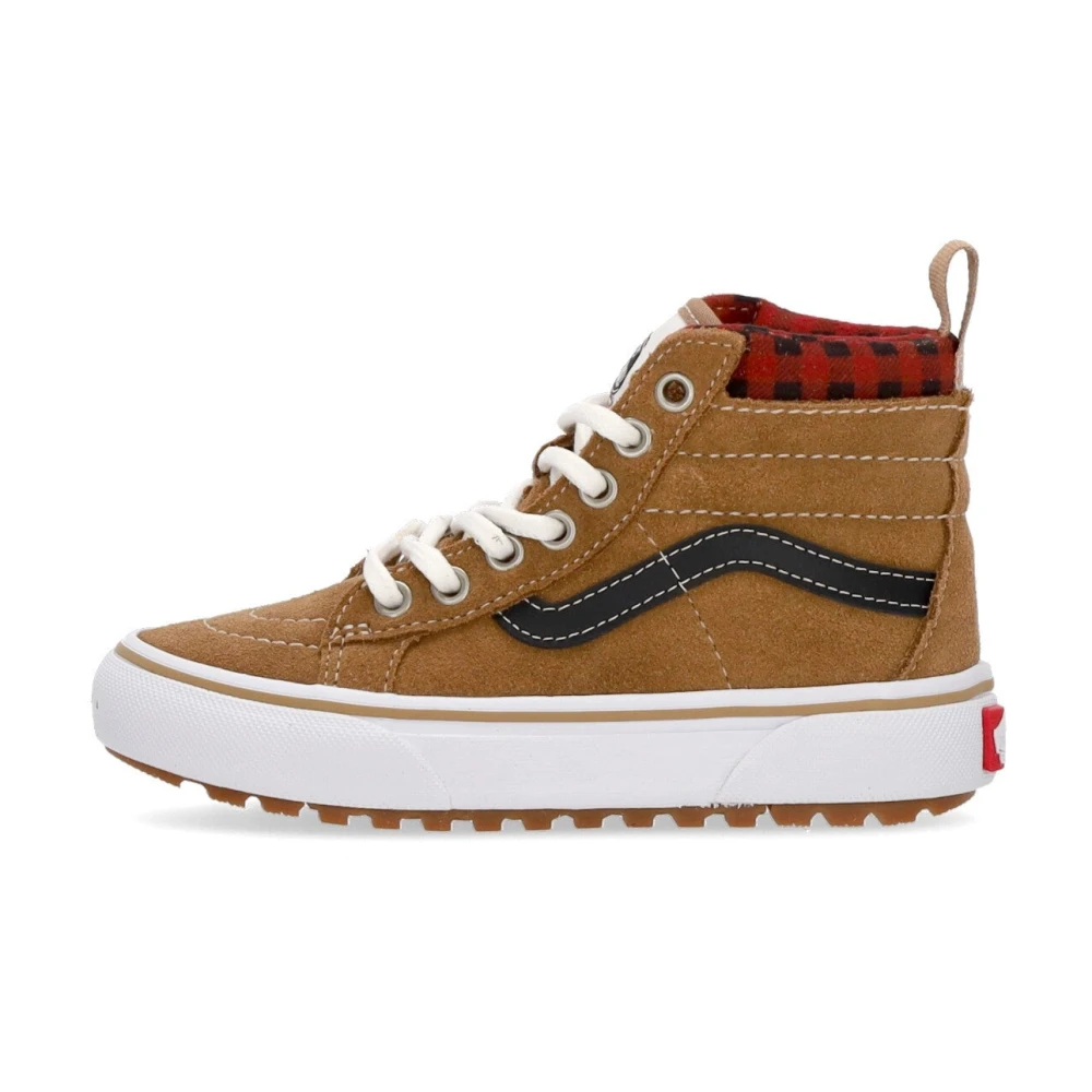 Vans Barn Sk8-hi Mte-1 Plaid Skor Brown, Pojke