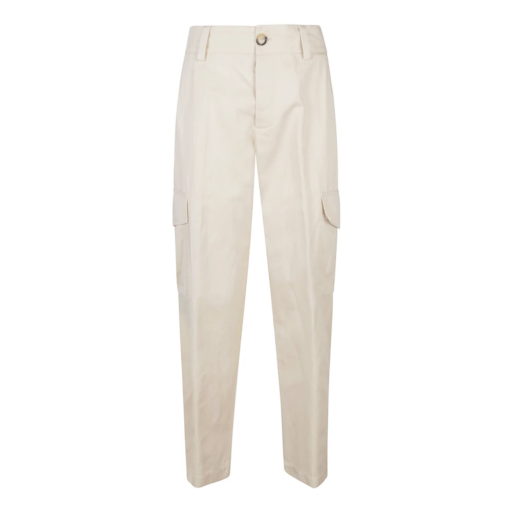 PT Torino Tapered Trousers Beige Dames