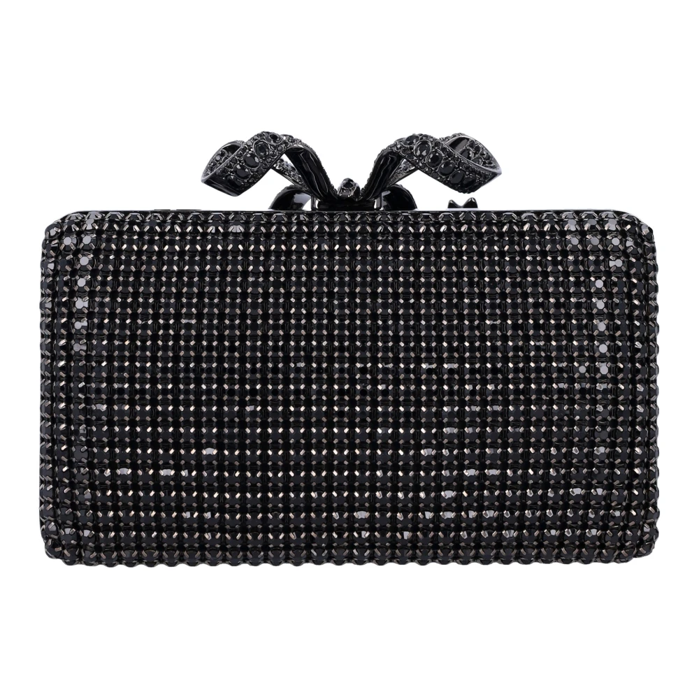 Self Portrait Kristal Diamanté Box Clutch Black Dames