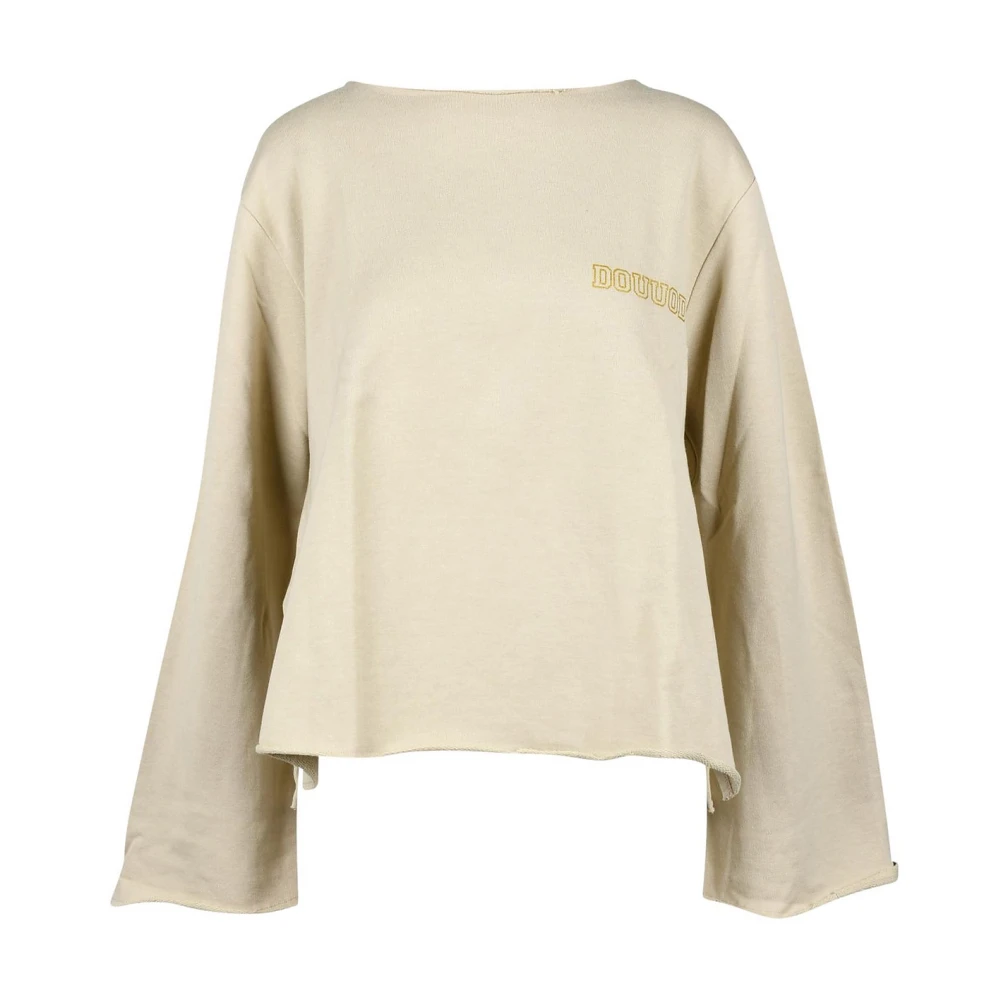 Douuod Woman Sand Sweatshirt voor Vrouwen Beige Dames