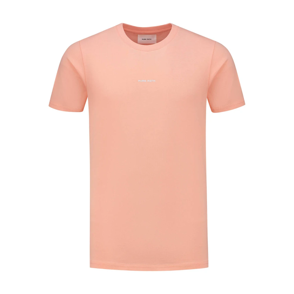 Pure Path Bedrukt T-shirt met korte mouwen Pink Heren
