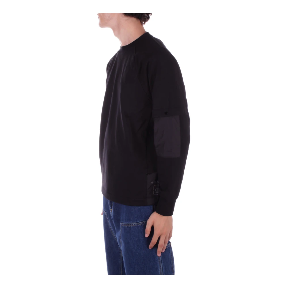 C.P. Company Zwarte Metropolis Sweater met Unieke Zakken Black Heren