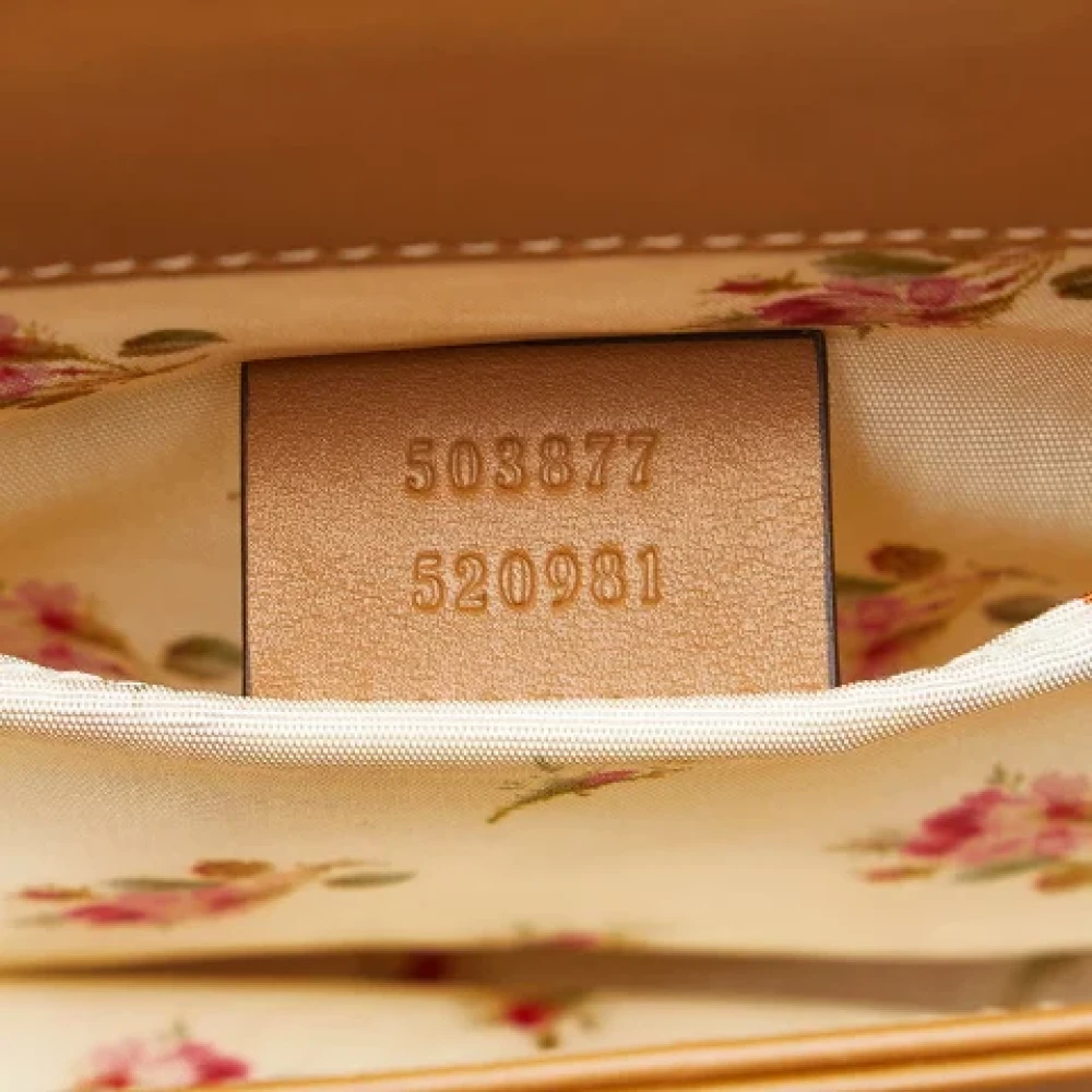 Gucci Vintage Pre-owned Fabric crossbody-bags Beige Dames