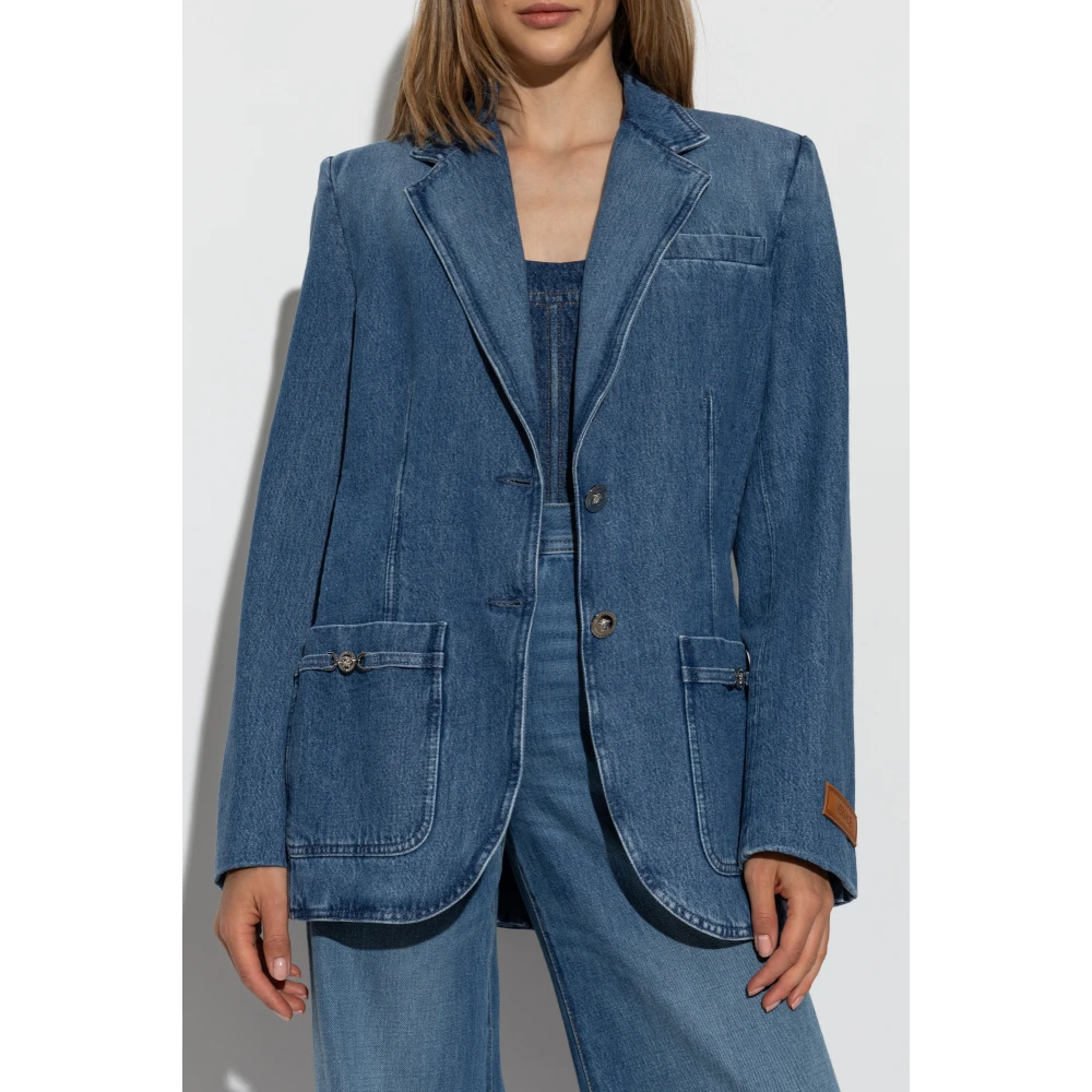 Versace Denim blazer Blue Dames