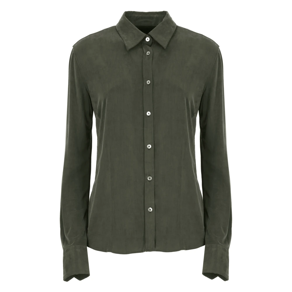 RRD Groene Shirt met Kraag en Knopen Green Dames