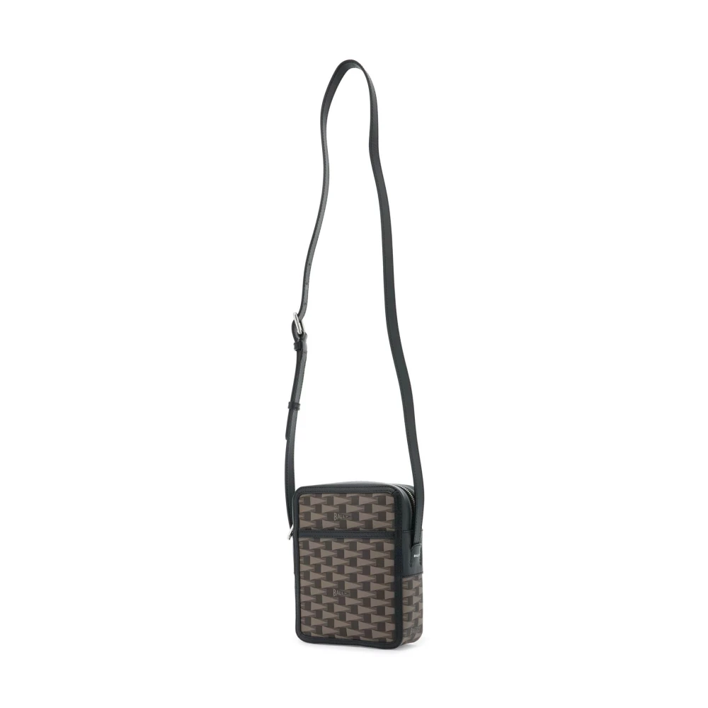 Bally Pennant Crossbody Tas met Verstelbare Band Brown Heren