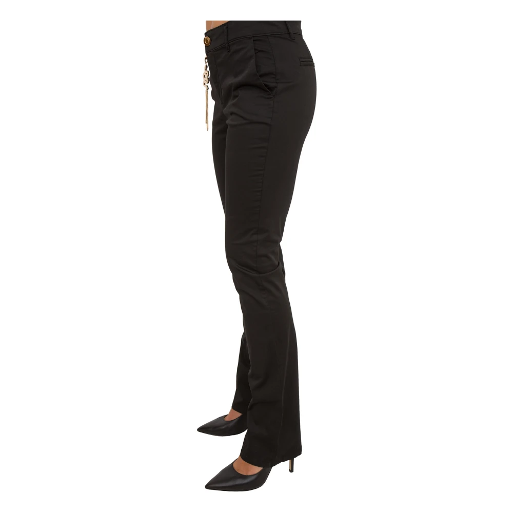 Fracomina Slim-fit Trousers Black Dames