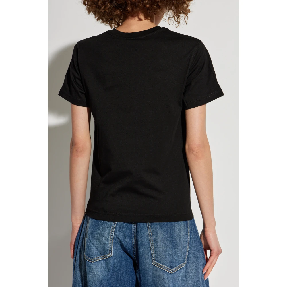 Diesel T-shirt `T-Regs-P2` Black Dames
