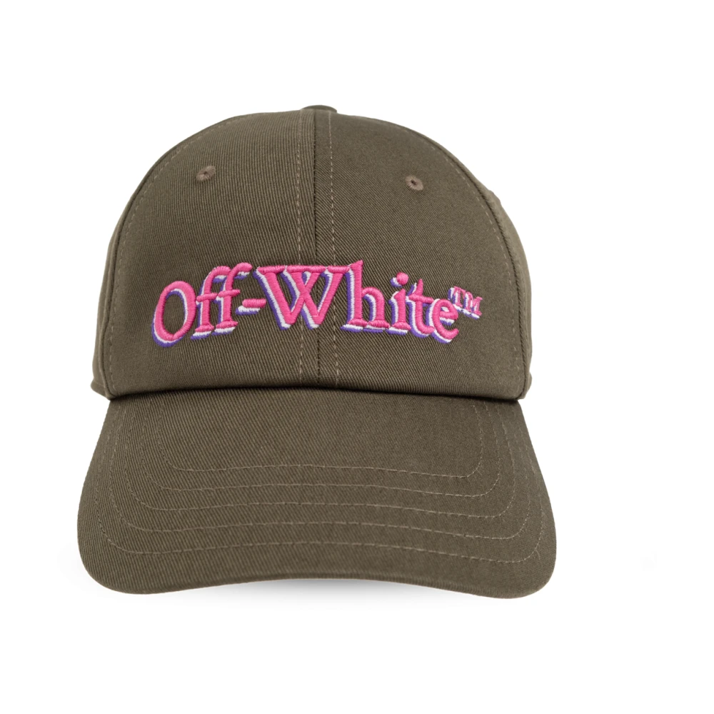 Off-White Shadow Bookish honkbalpet Groen