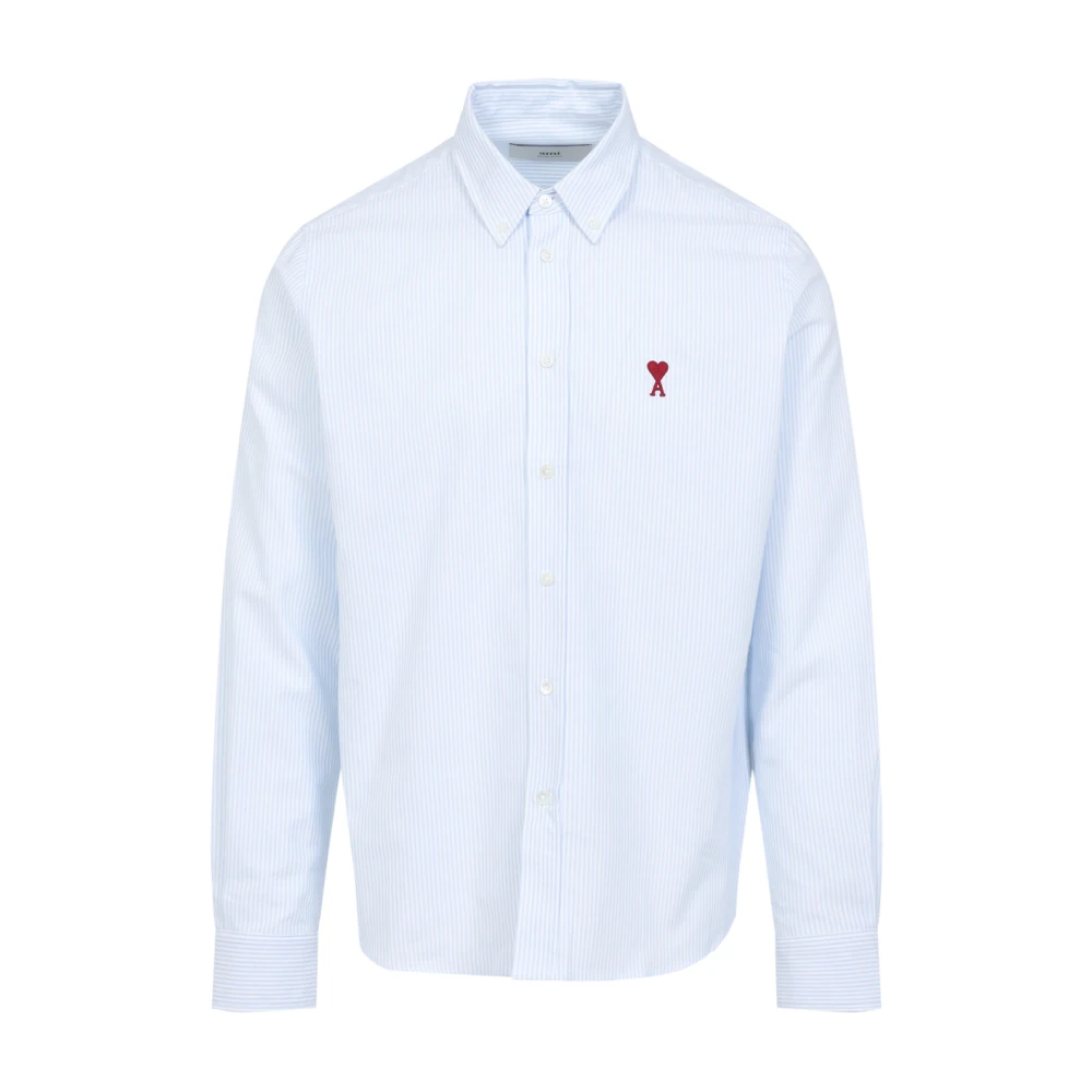 Ami Paris Sky Blue Classic ADC Shirt Blue Heren