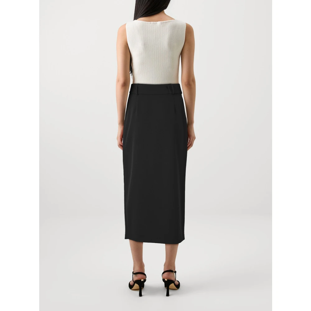 Liu Jo Zwarte Rok met Rits en Riem Black Dames