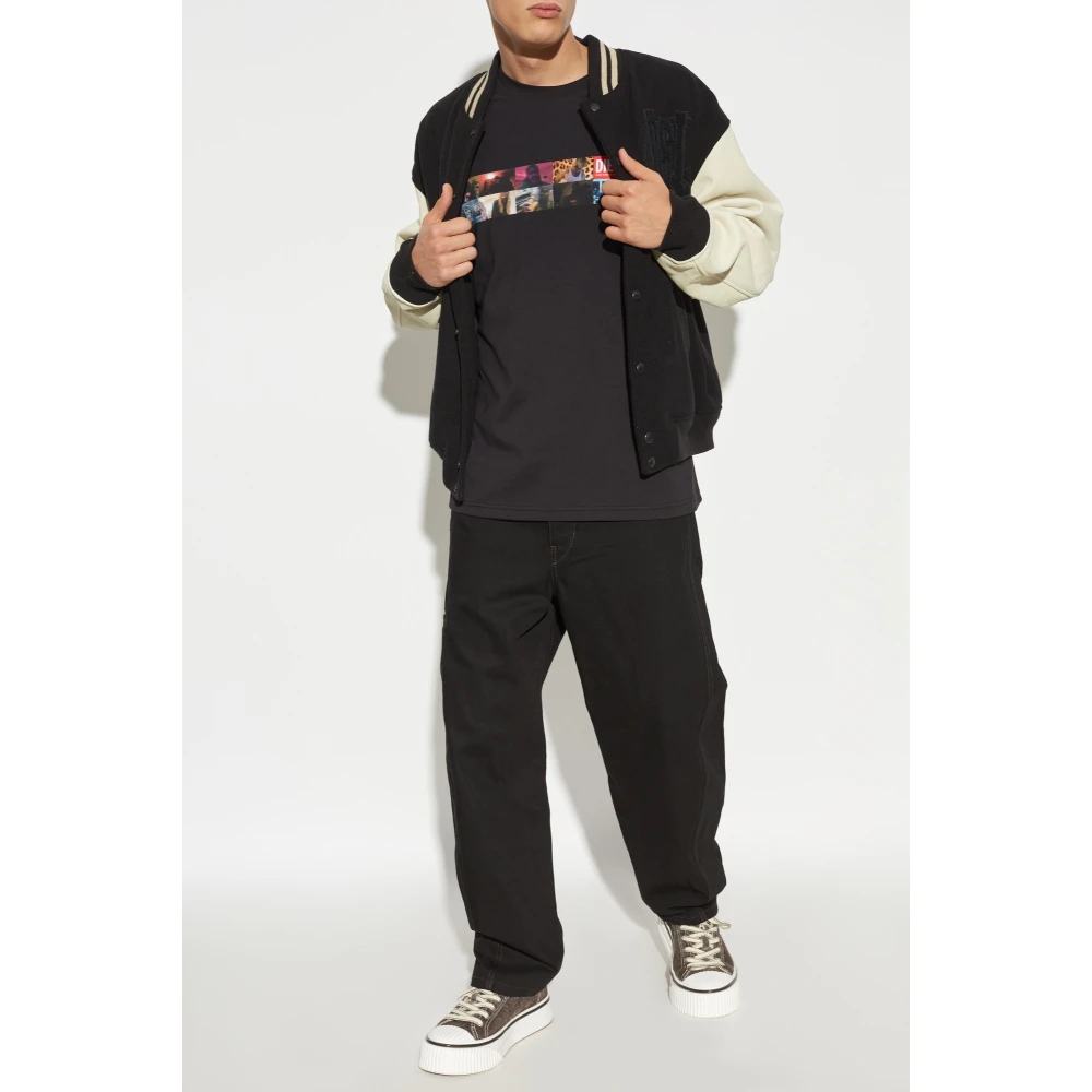 Diesel T-shirt T-Boxty Black Heren