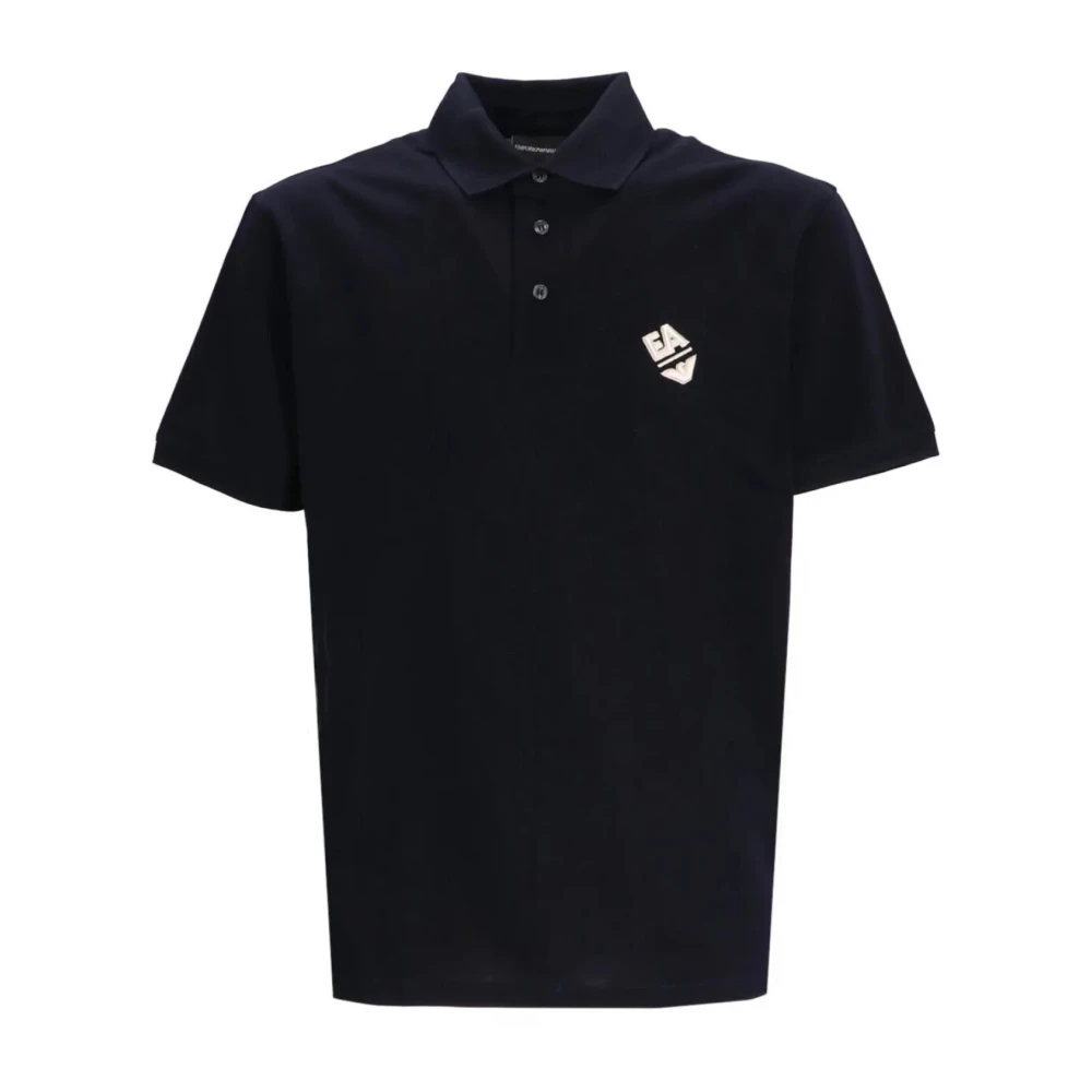Emporio Armani Mannelijk Blauw Tops Heren, M, Polo Shirt 3D1fe 61Jtkz 0920