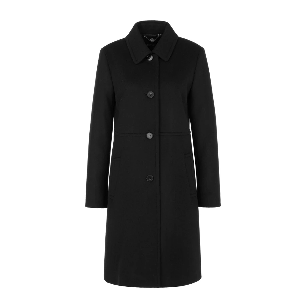 Marc Cain Prinsessenstijl Wol Kasjmier Jas Black Dames