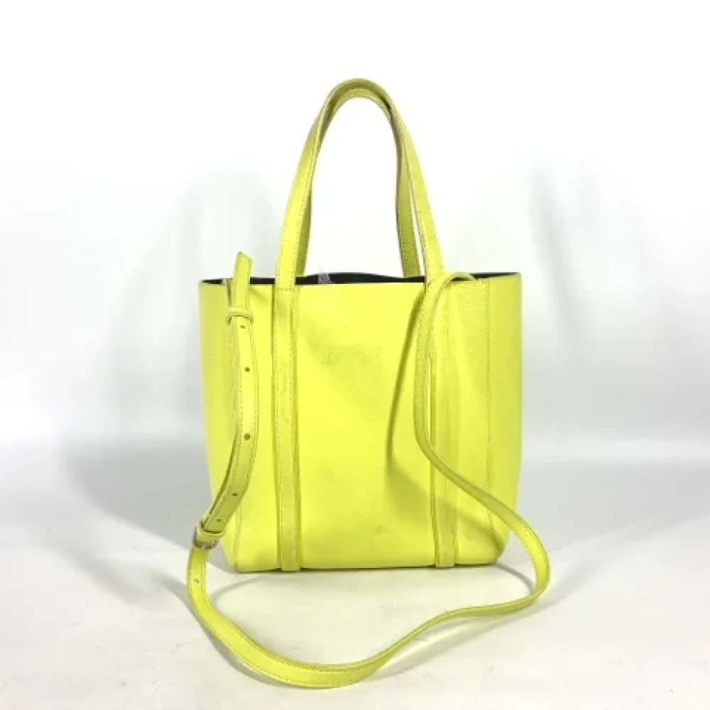 Balenciaga Vintage Pre-owned Leather balenciaga-bags Yellow Dames