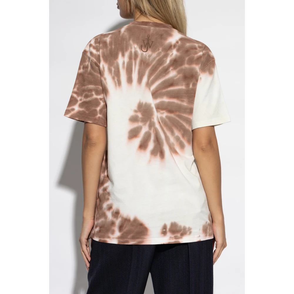 JW Anderson T-shirt met print Brown Dames