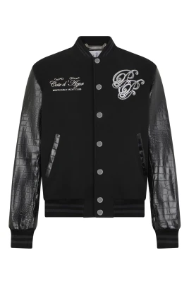 Varsity Bomber Jacket Teddy Racer