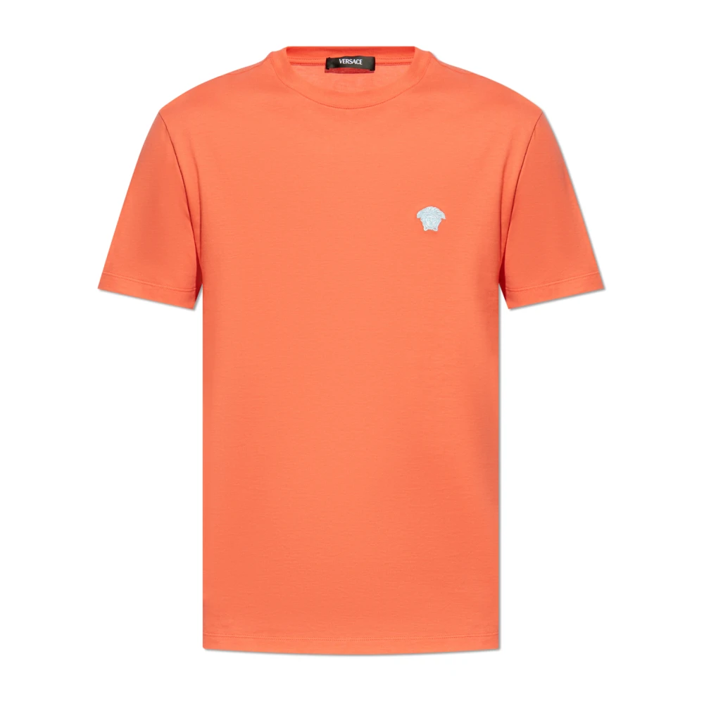 Versace T-shirt met logo Orange Heren